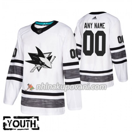 San Jose Sharks Dresy Personalizované Bílá 2019 NHL All-Star Adidas Authentic - Dětské San Jose Sharks Dresy Personalizované Bílá 2019 NHL All-Star Adidas Authentic - Dětské